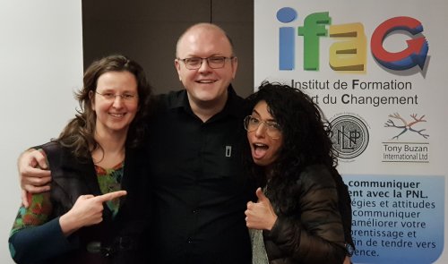 Me voici en bonne compagnie avec Michel WOZNIAK et Sarah LACHOUB