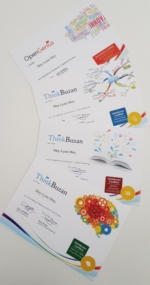 4 Diplomes Tony Buzan